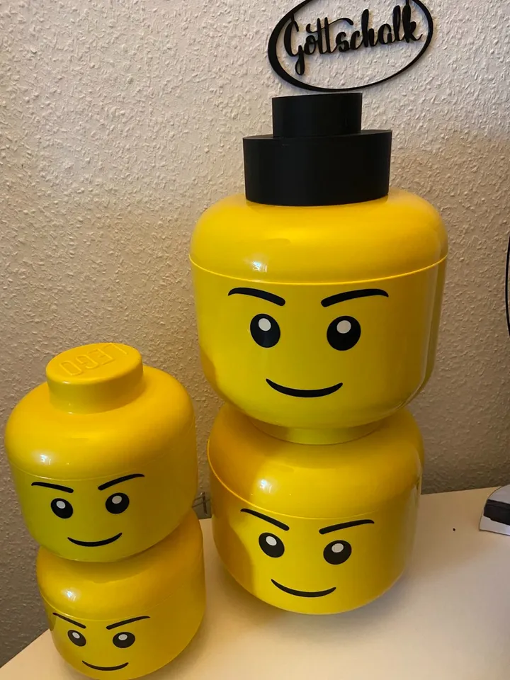 Lego head storage box hot sale