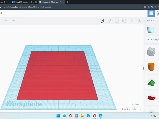 Z Offset test