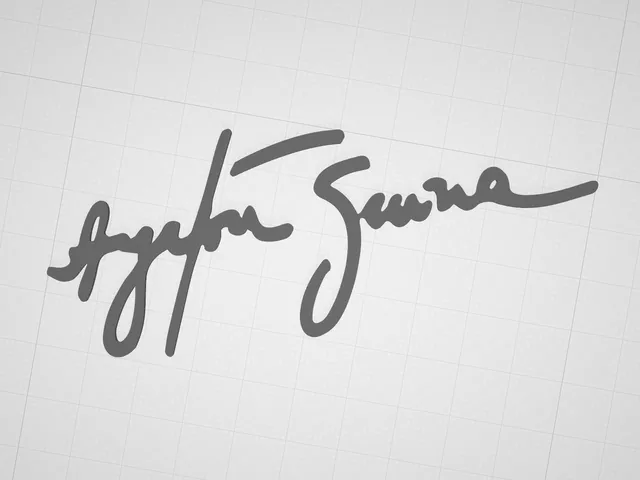 Ayrton Senna signature