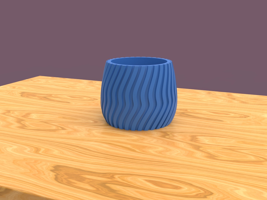 Miniatura 2 do modelo 3D Modern Vase 1
