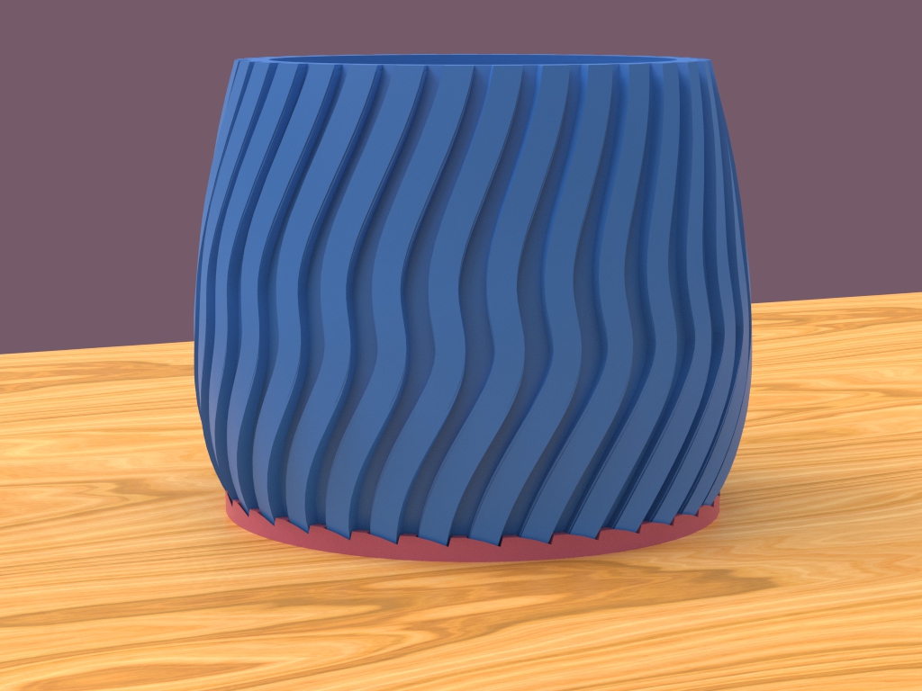 Miniatura 5 do modelo 3D Modern Vase 1