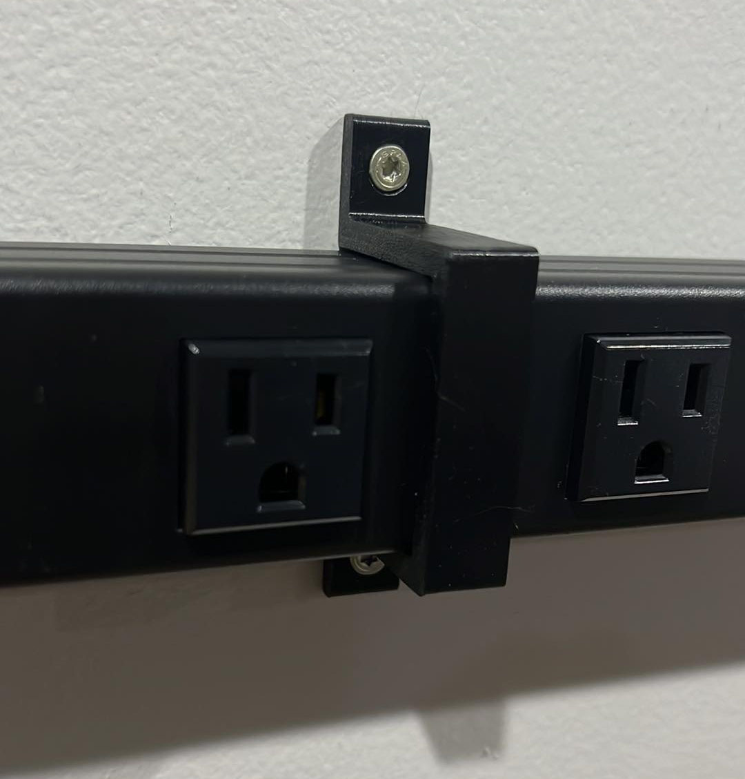 Power Strip Wall Mount Bracket by Kytor Download free STL model