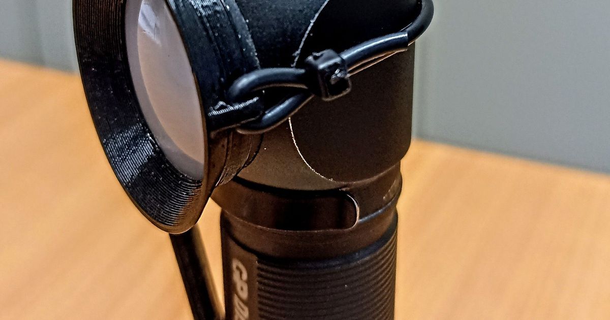 Headlamp diffuser, Flashlight diffuser by Kacovic Download free STL