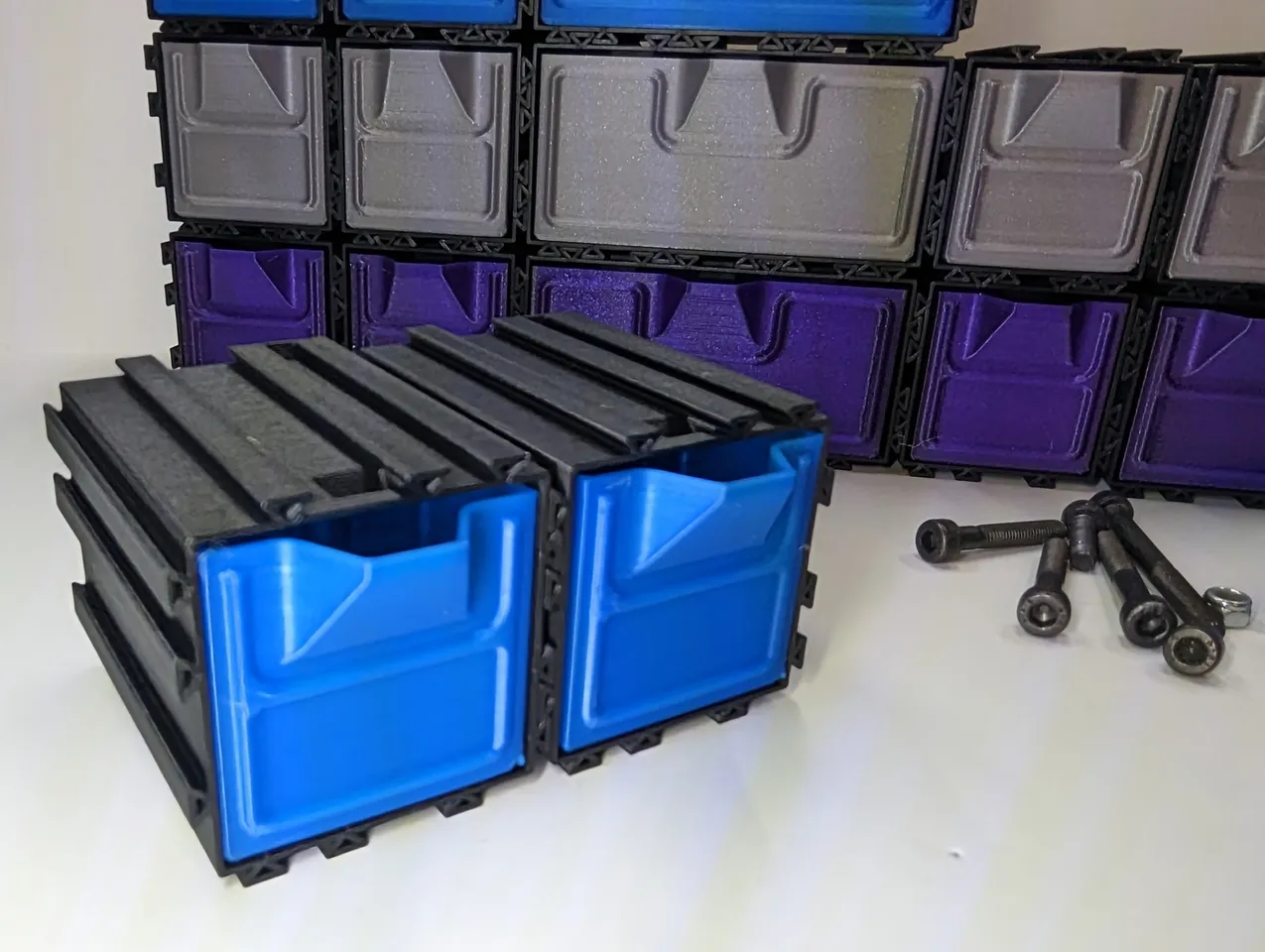 Interlocking Small Parts Storage System by JamesThePrinter