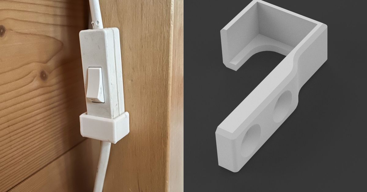 Lamp Switch Holder by Nordheim | Download free STL model | Printables.com