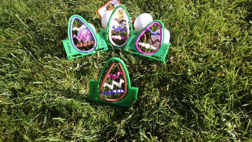 3D printed spinning Easter egg