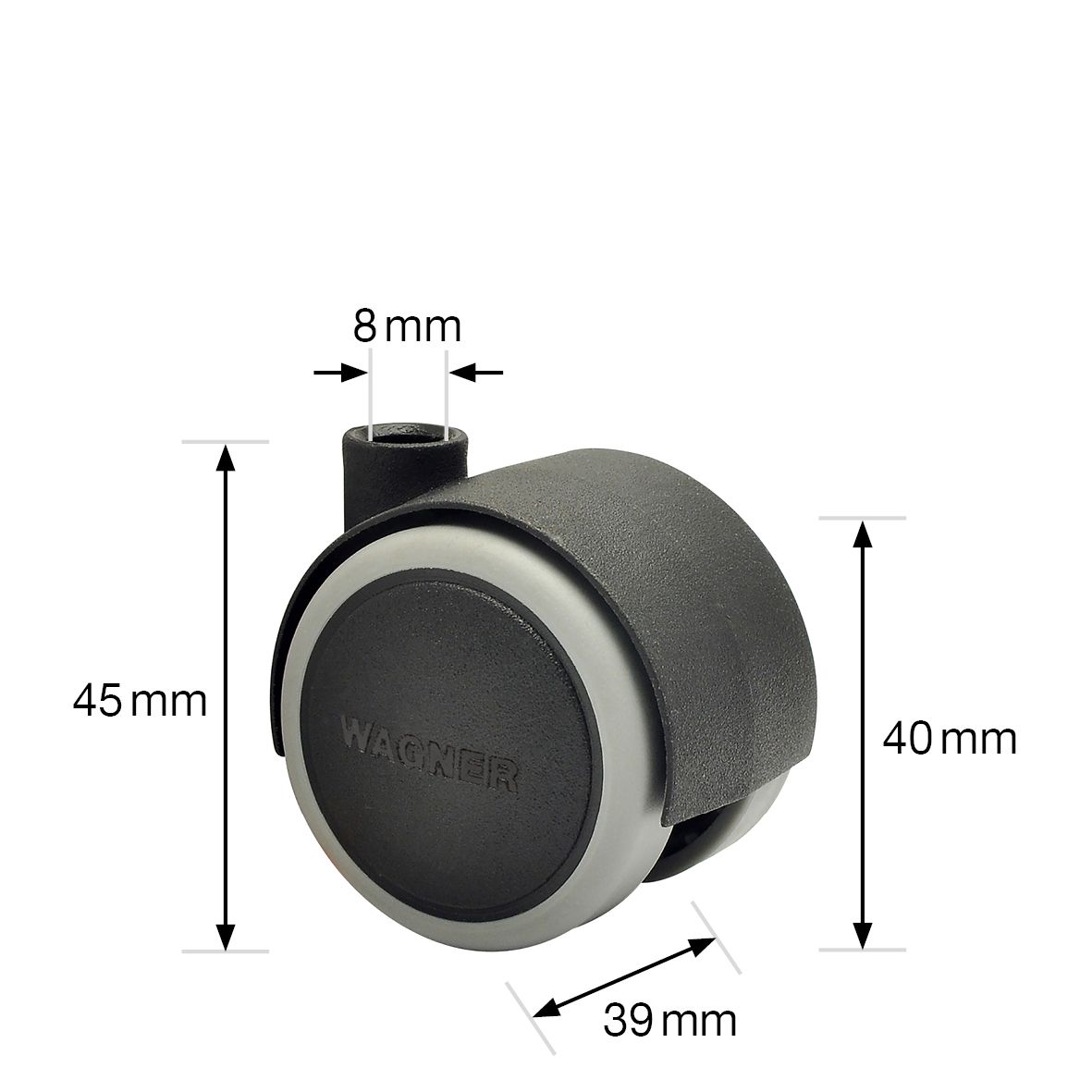 Caster wheel mount by floe Download free STL model