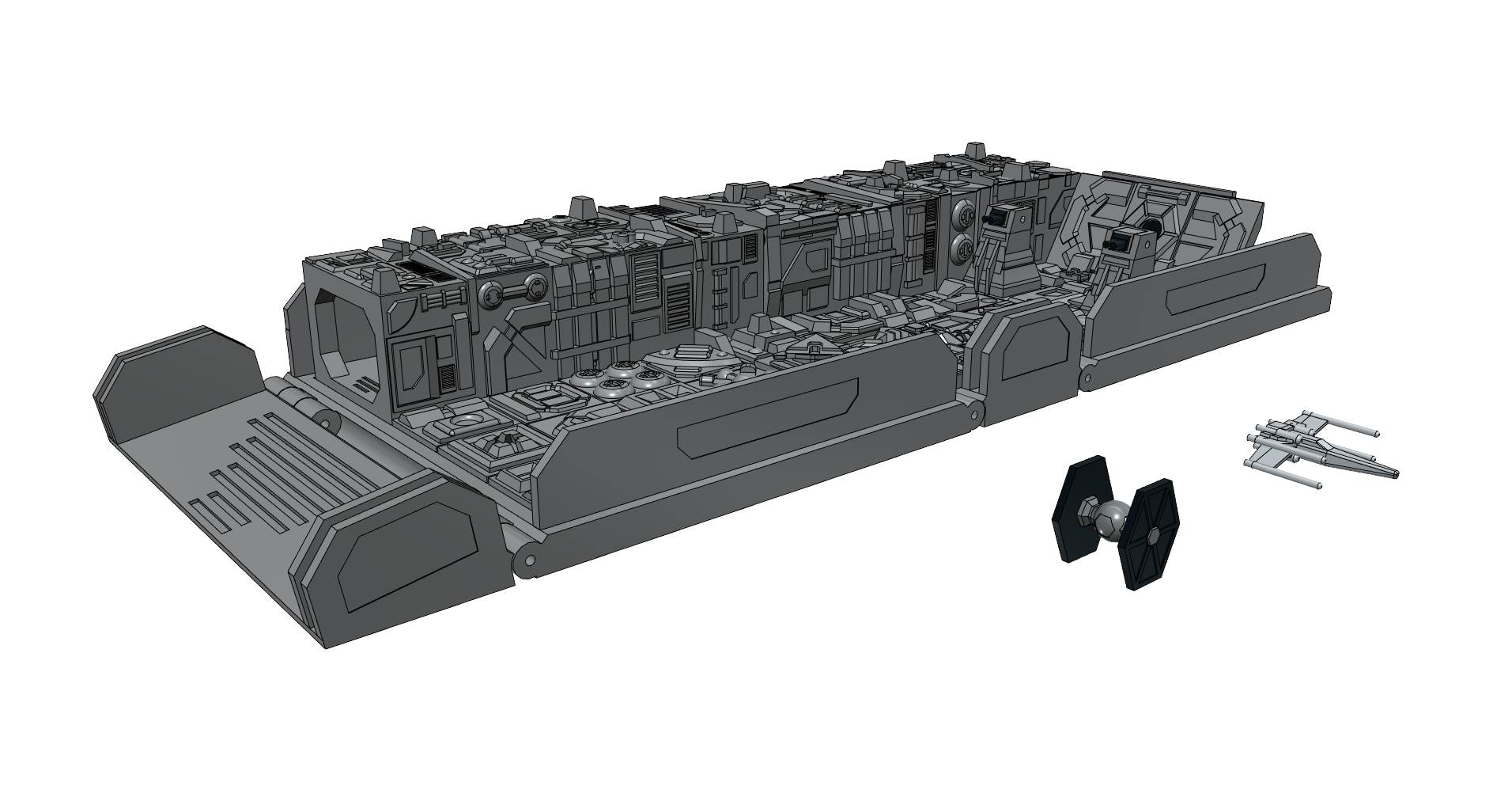 Star Wars - Trench Run - Foldable Miniature Playset. Not MMU. by ...