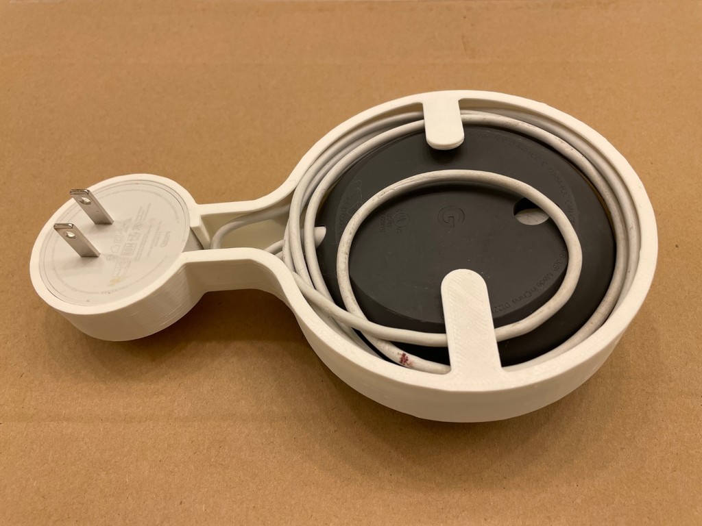 3d Printed Google Home Mini Holder 3d Print Google Home Mini Wall