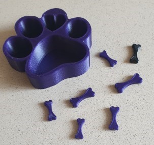 Toy Bowl - Dog print / paw