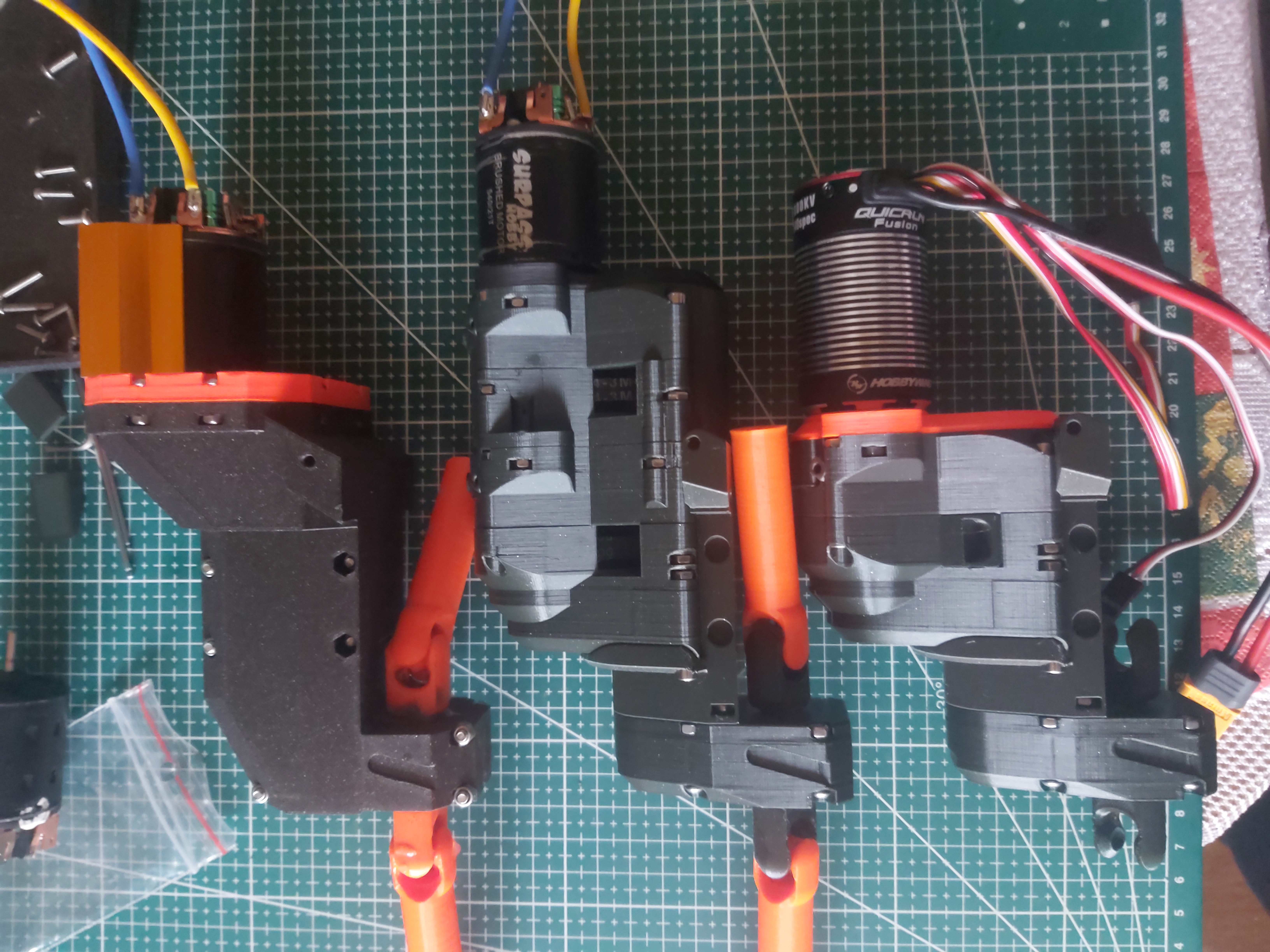 Low gear ratio belted gearbox for 3D Sets Rancher RC