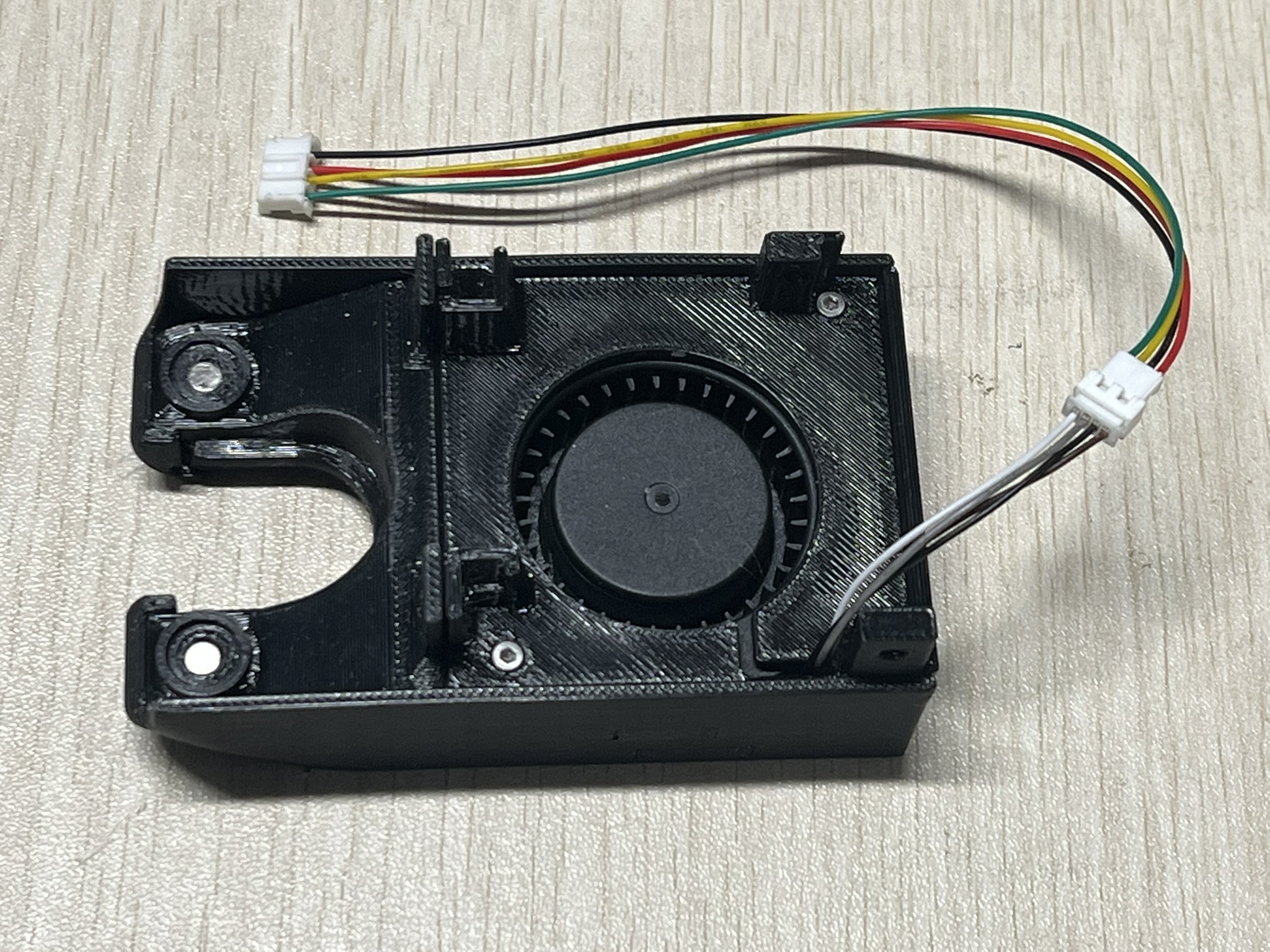 Redesigned Qidi Q2 Toolhead Model Cooling Fan Duct with Air Intake Fence