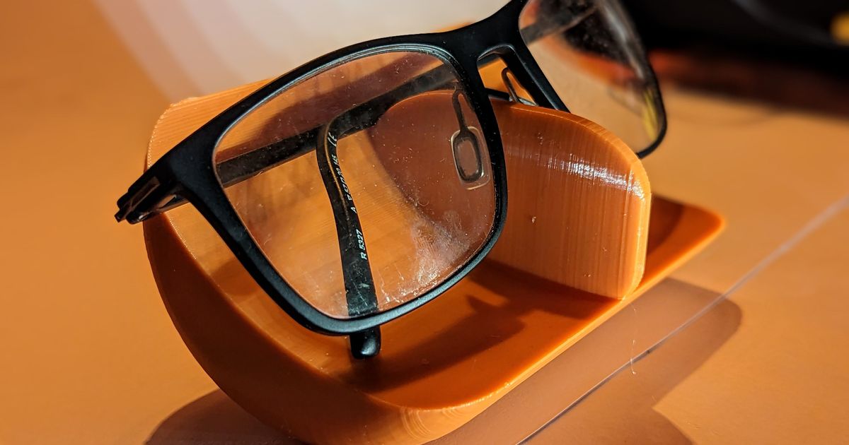 Minimalist Eyeglass Holder by nyknyc Download free STL model