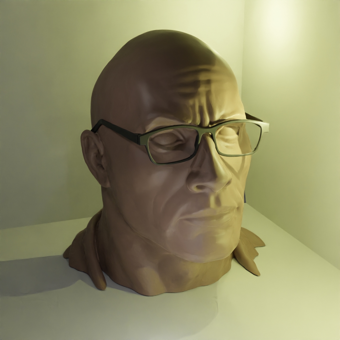 Dr Smolder - Glasses Holder (or just Dwayne Johnsons / the Rock head as sculpture)