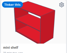 mini shelf