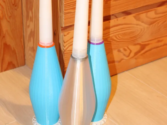 Parametric multipart juggling club, fully customisable