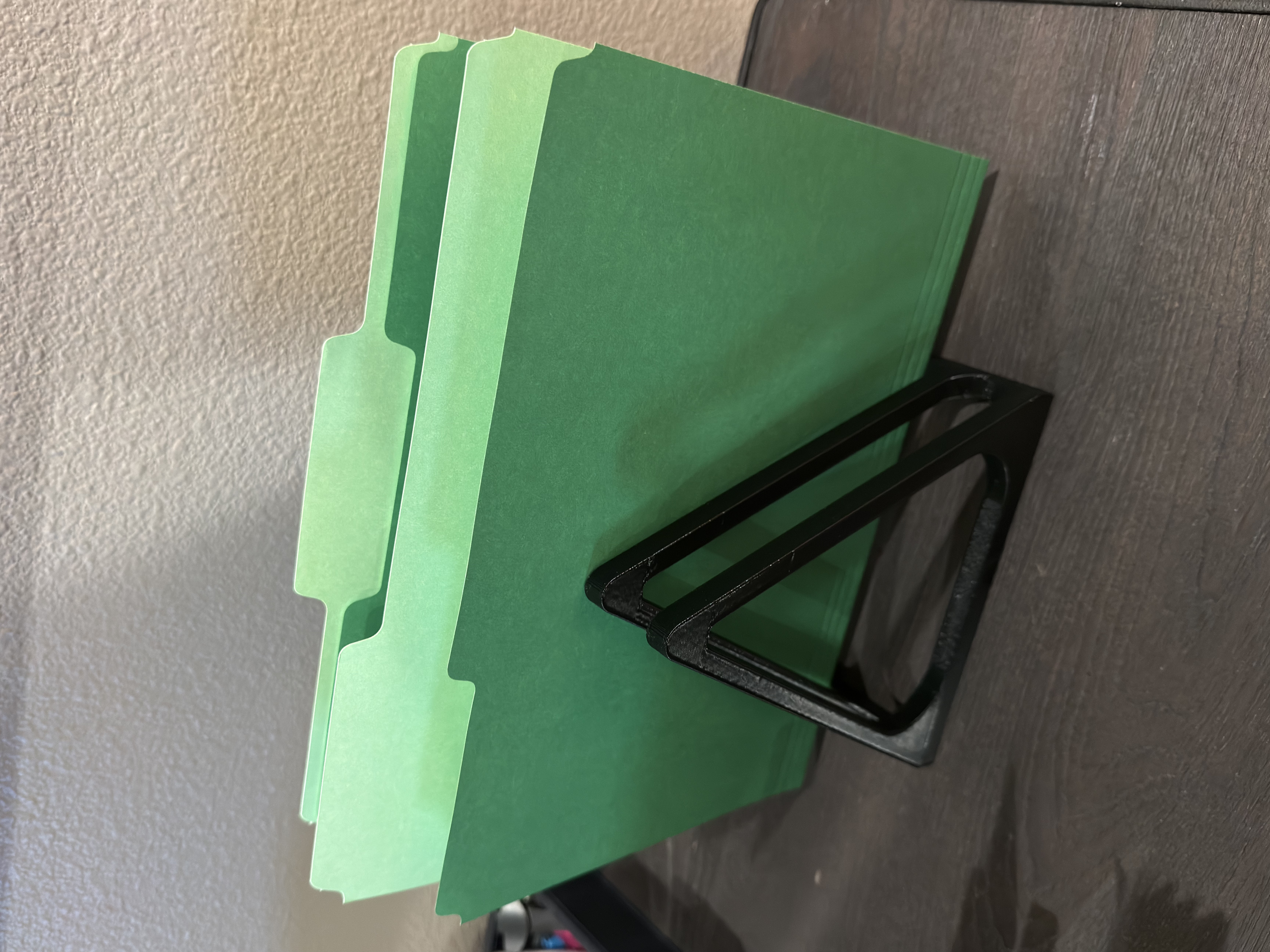 Simple Triangular Desktop File Folder Holder