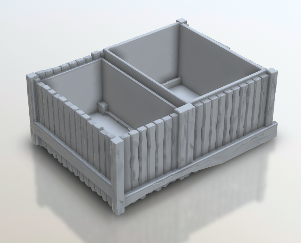 Old Timber storage bunker for wargaming or Model railways