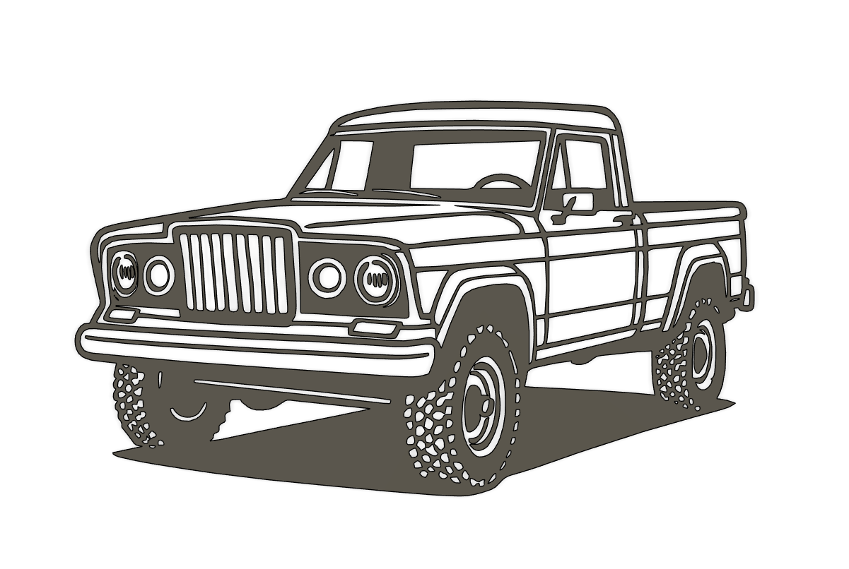 1970's Jeep Gladiator Wall art