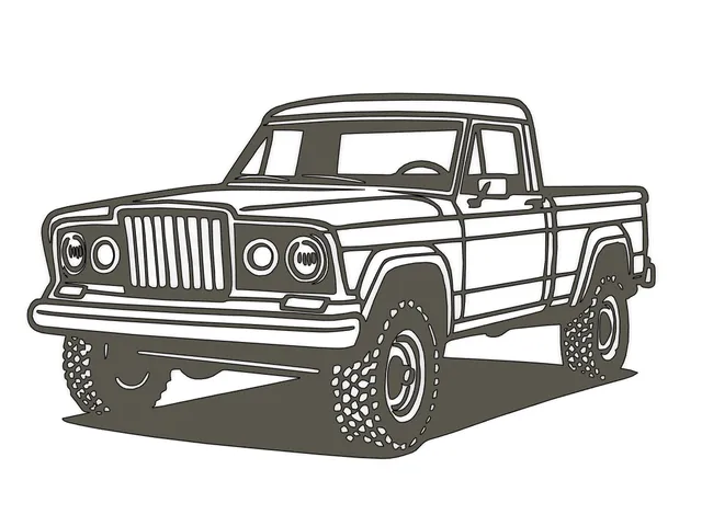 1970's Jeep Gladiator Wall art