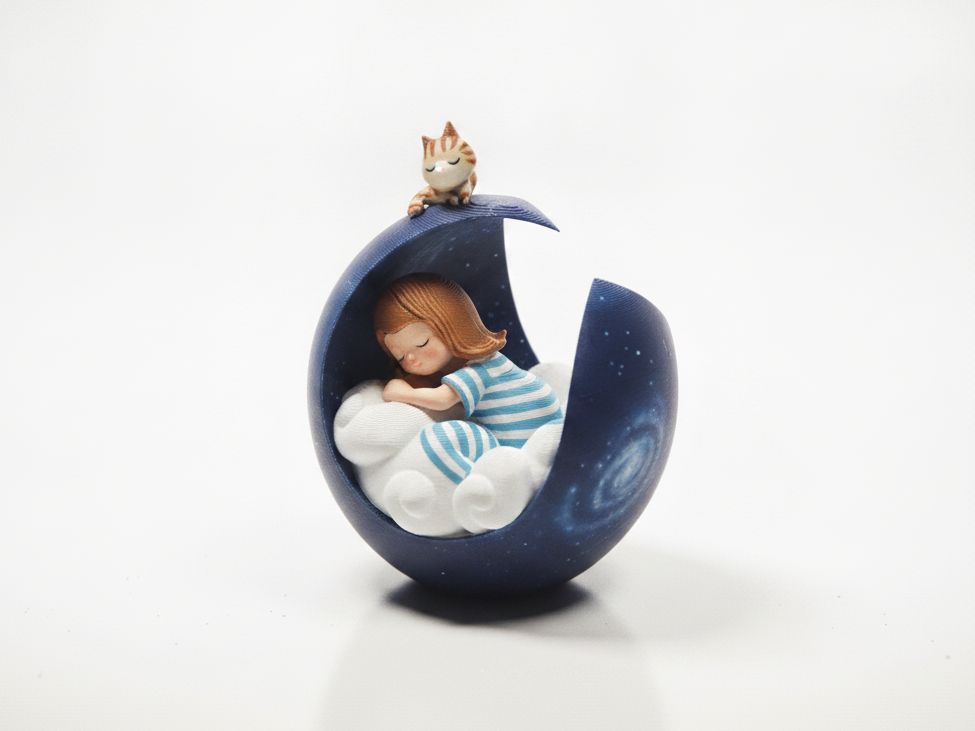 Moon Bed Baby Nursery Decor 3D Printable