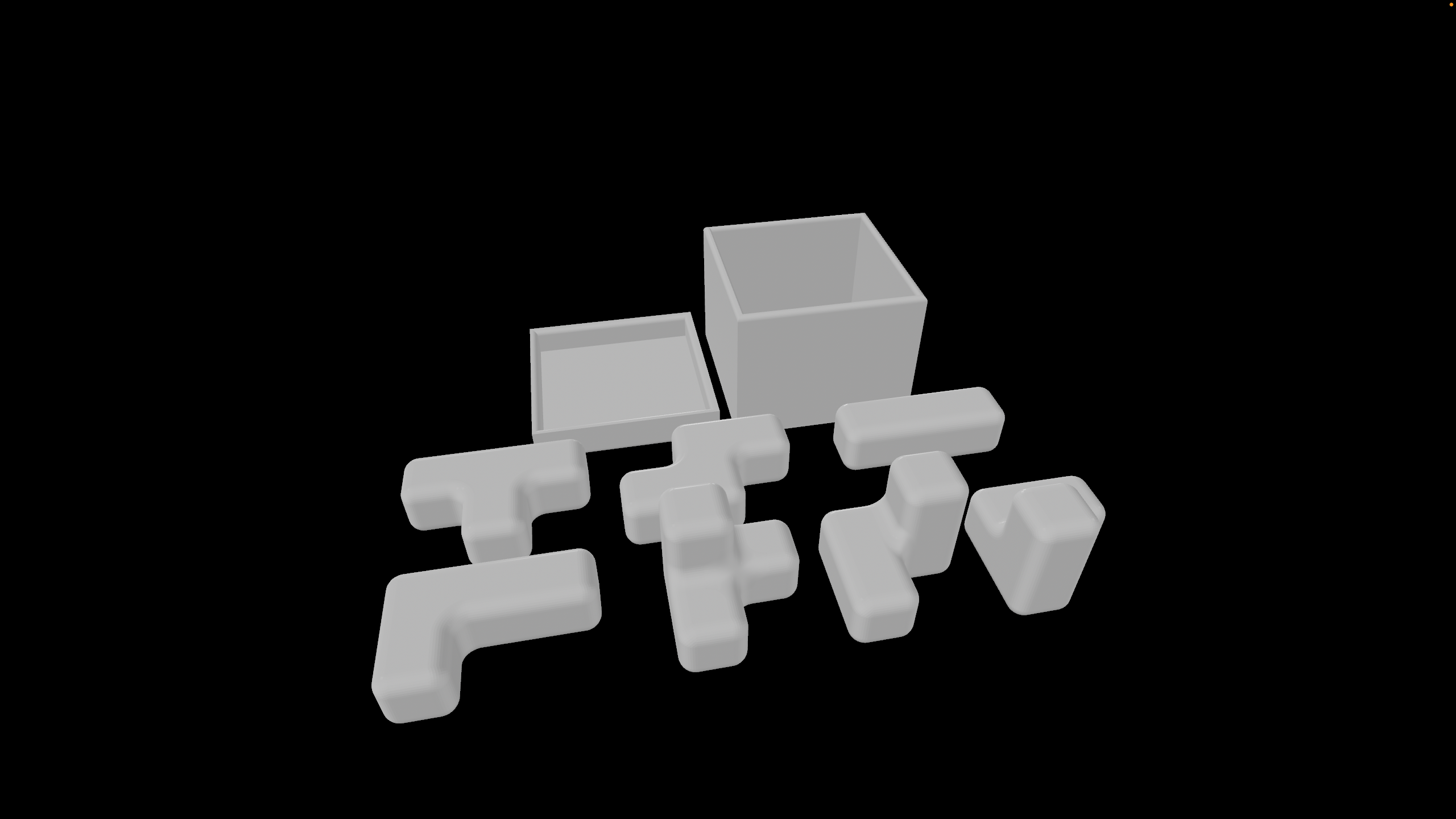 Box logic tetris 3D game