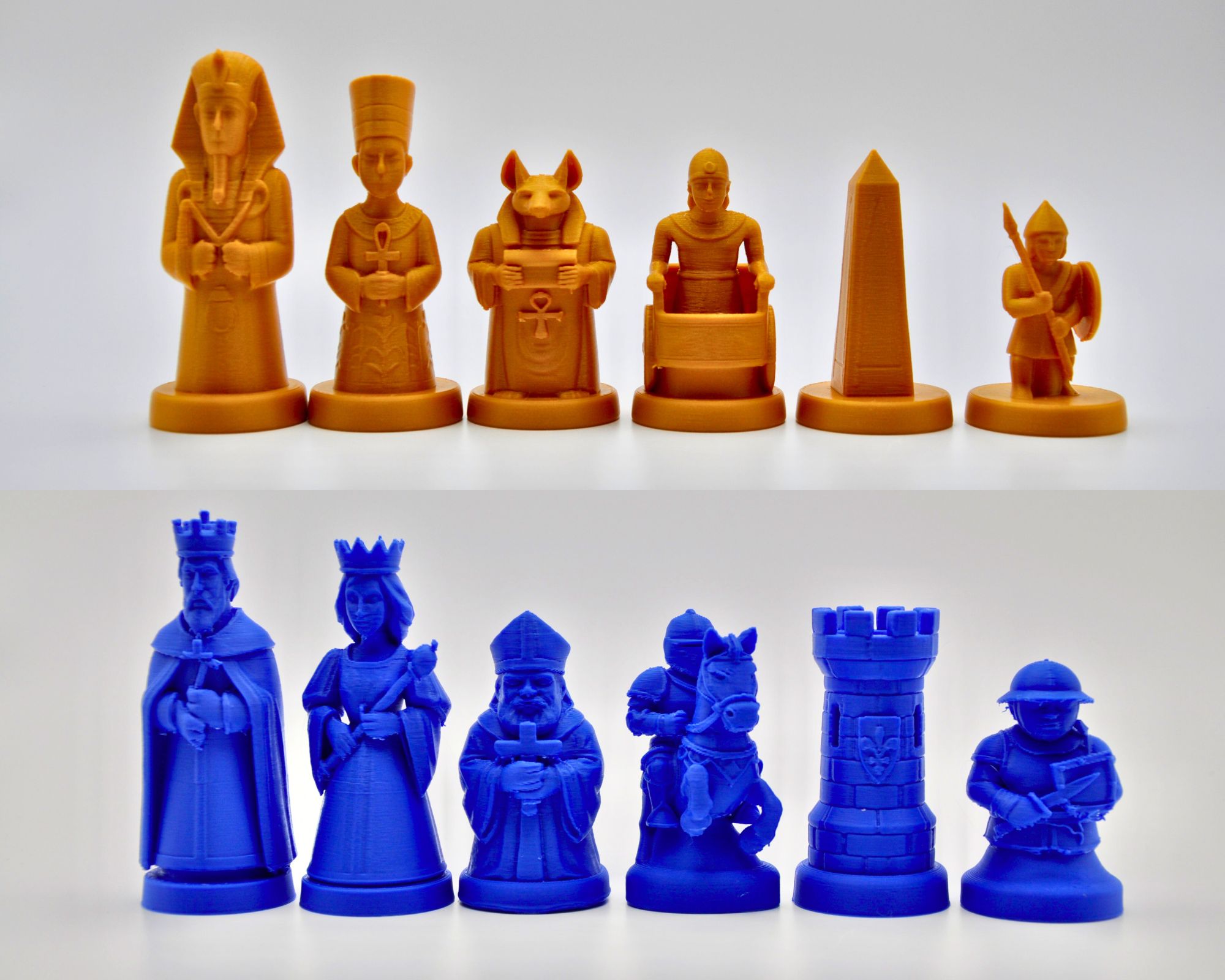 Egyptians v Europeans Chess Set