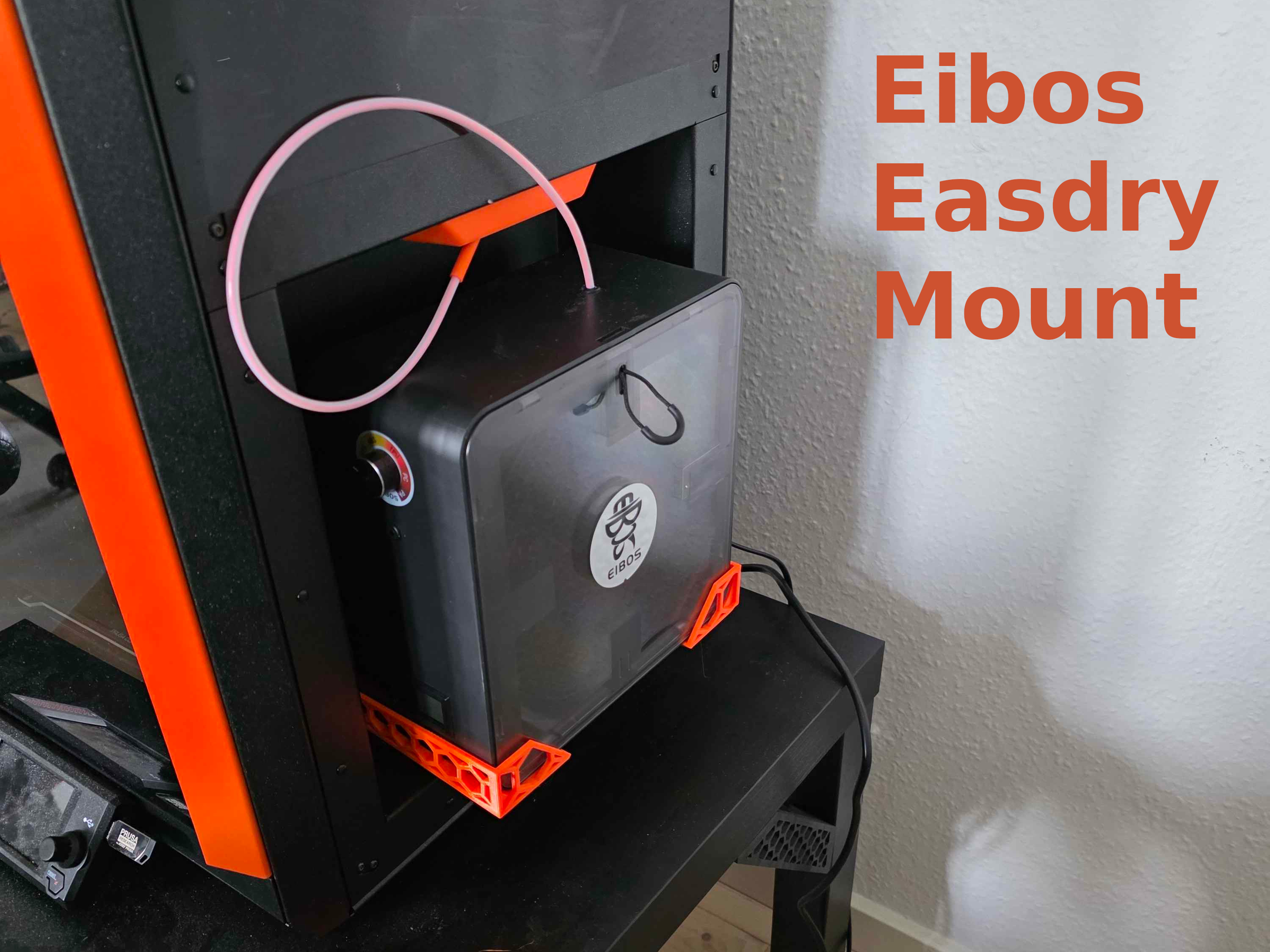 Core One mount for the Eibos Series X Easdry filament dryer and drybox 3D model