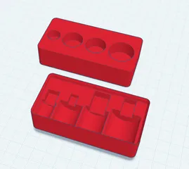 ICON Professional Socket Adapter Set [57324] (Gridfinity Options)