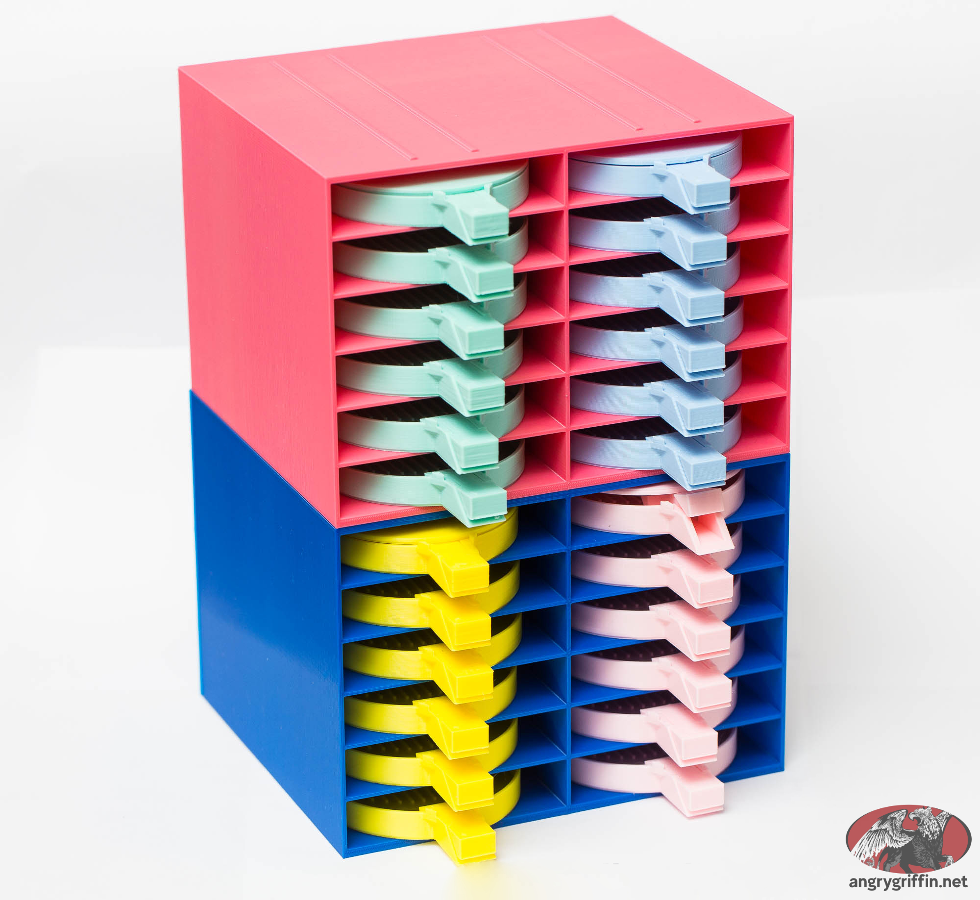 Miniatura 5 do modelo 3D Diamond Beading Round Stackable Tray Holder