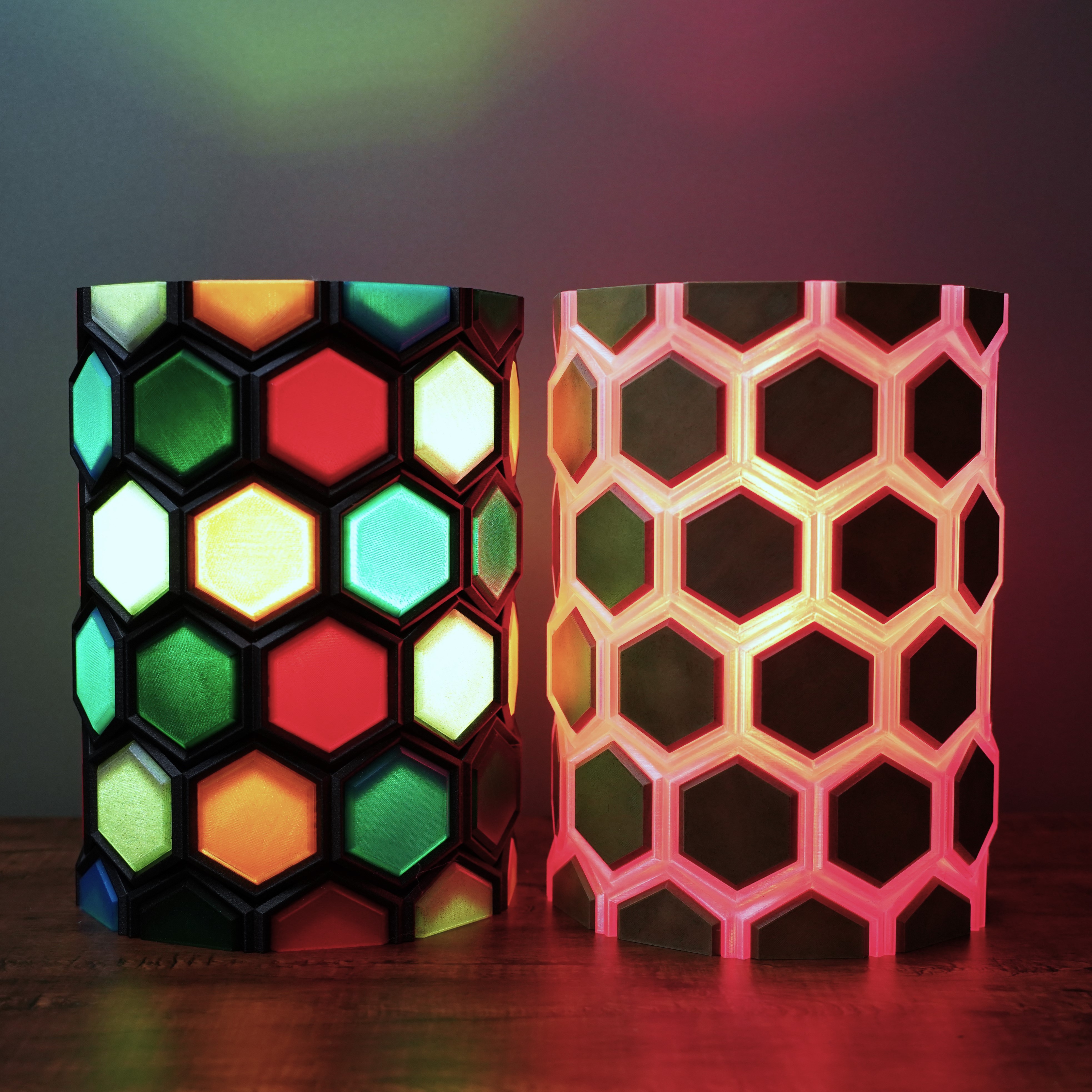 Hex Plate Lamp