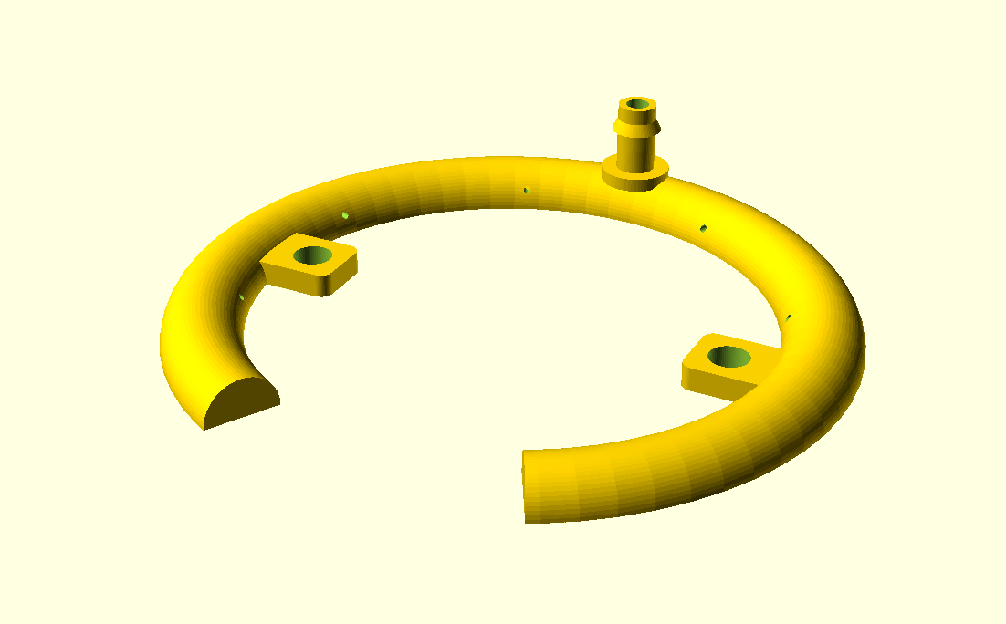 Potted plant irrigation ring