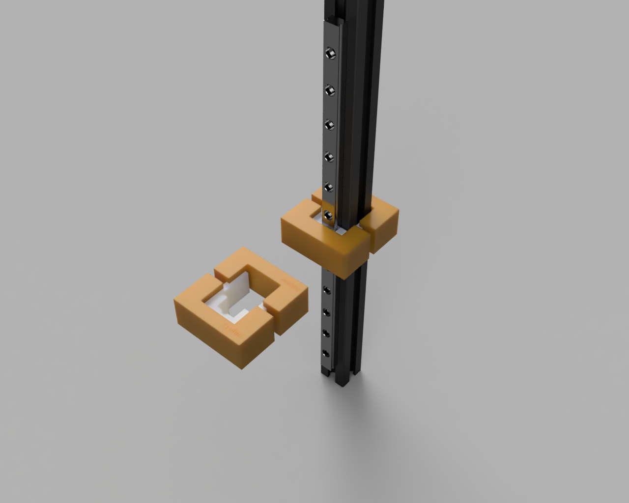 MGN12 and MGN9 alignment clamp for precision rail centering