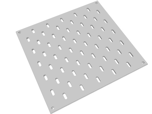Skadis Panel - 240 mm W x 240 mm T. Can be combined to create larger panel areas.