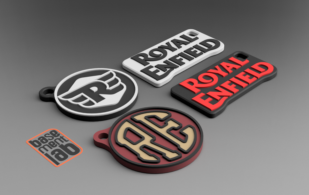 Royal Enfield Keychain - Portachiavi - Porte-clés - 钥匙链 - Schlüsselanhänger 3D model by BasementLAB