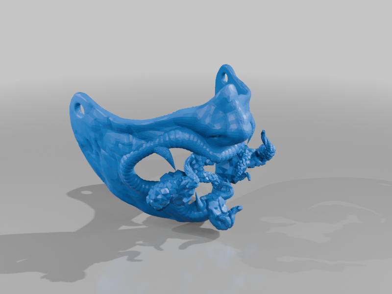 wearable demon mask
