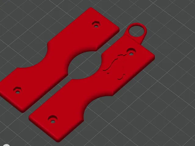 Parametric cat key holder