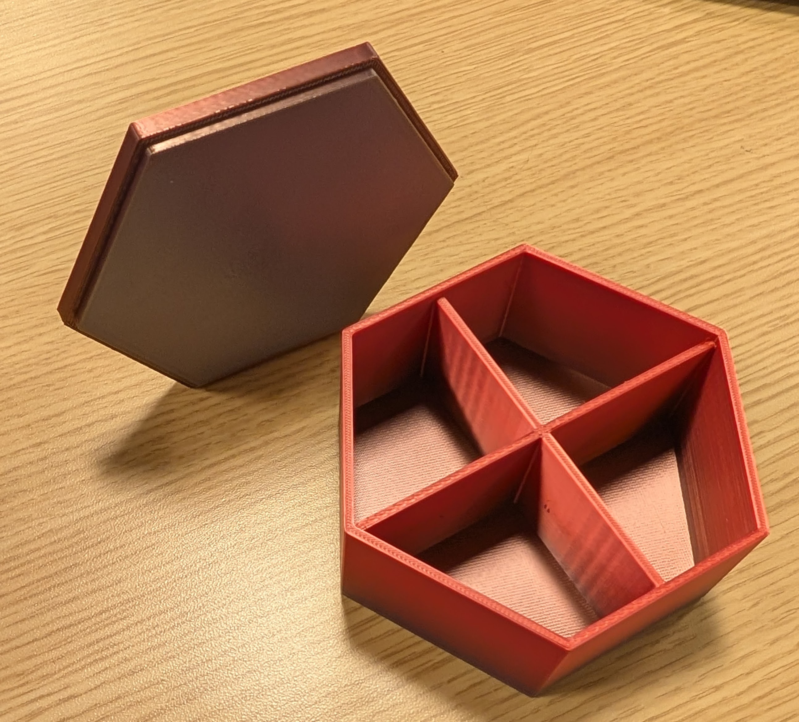 Hexagon Keepsake Box with Lid