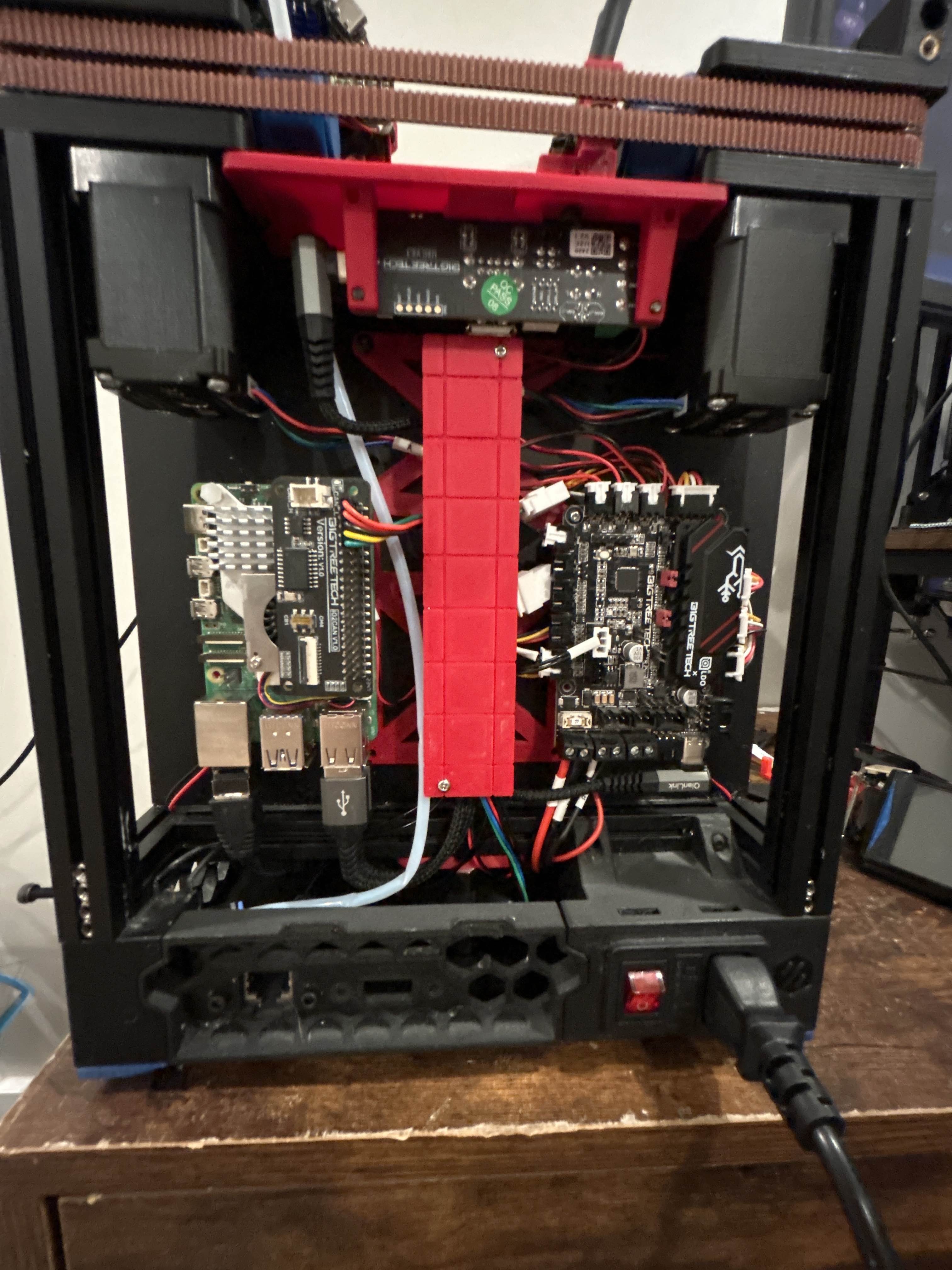 Self Tapper Voron V0.2 Electronics Mount & Cable Guide (Raspberry Pi or BTT Pi, SKR Pico)