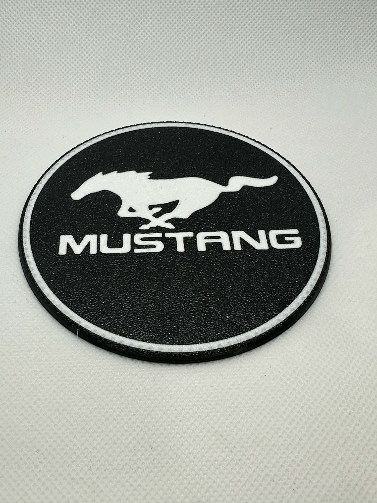 Ford Mustang Multi coloured Coaster