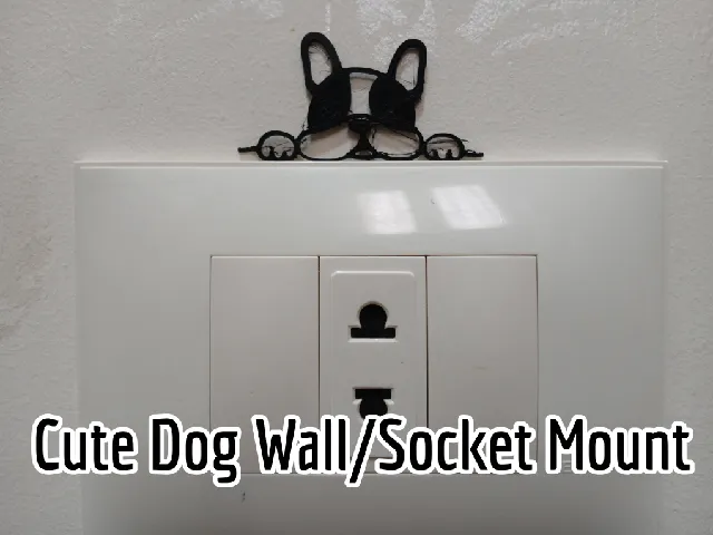 Cute Dog Wall Art / Socket Cover