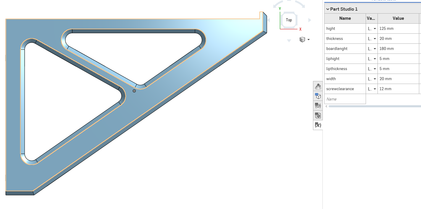 FULLY PARAMETRIC SHELF BRACKET - SHELF HOLDER