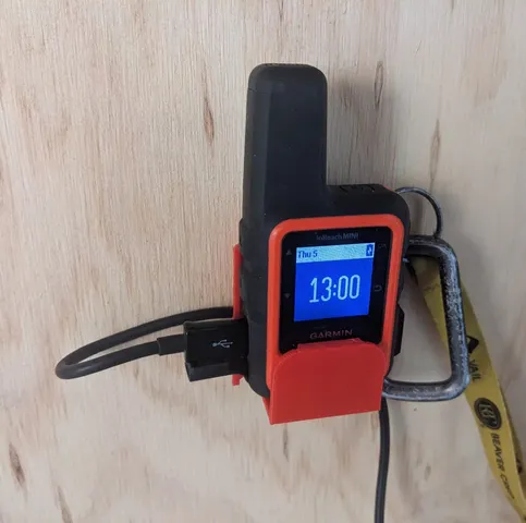 Garmin InReach Mini wall mounted charging holder