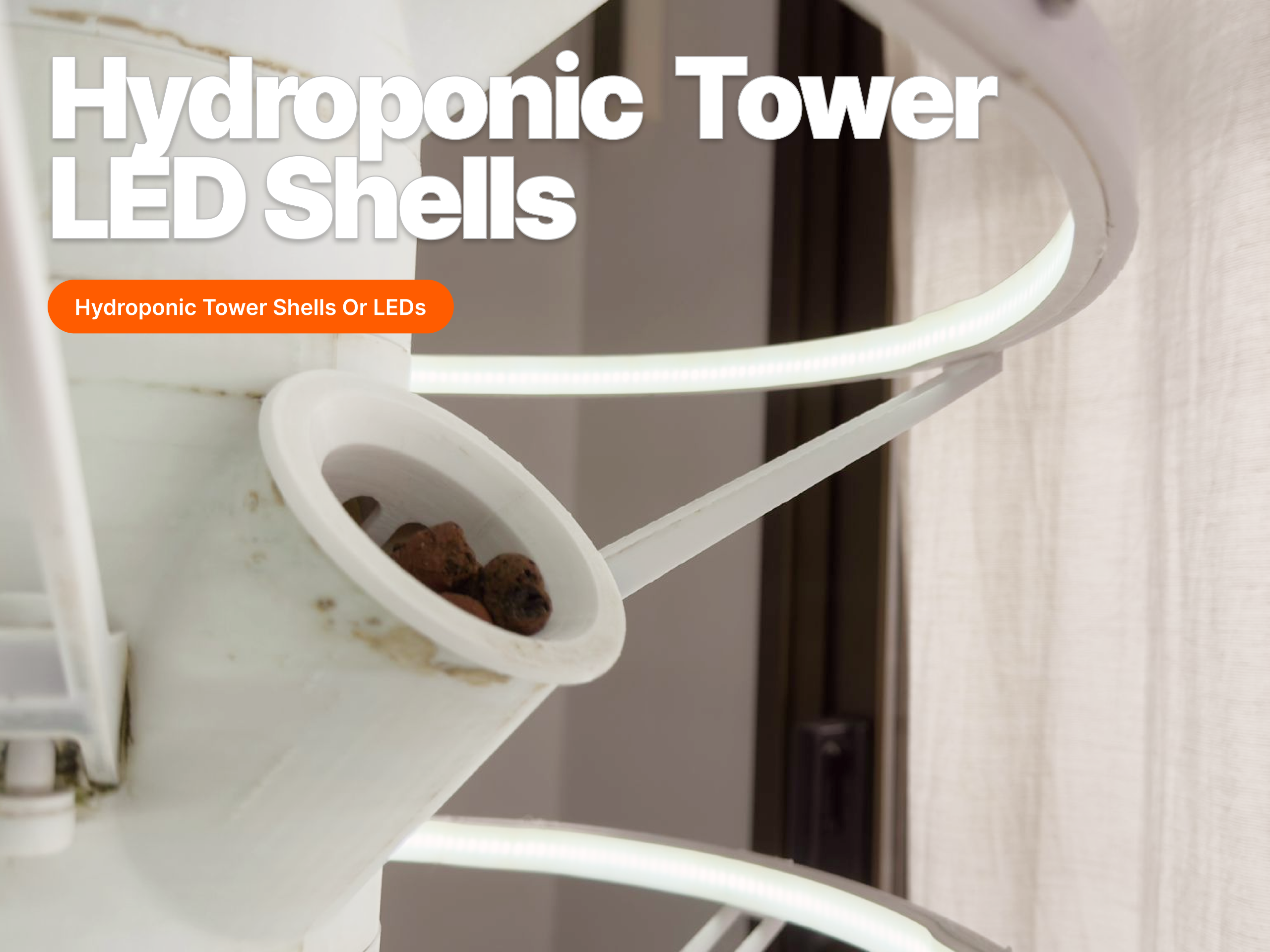 Tower Shells Hydroponic Tower Garden (3&4 Way Planting)