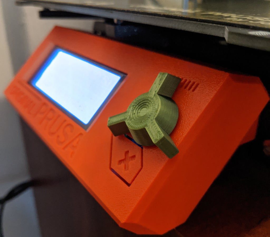 2004 LCD knob 3 handle remix for Prusa i3 MK3S