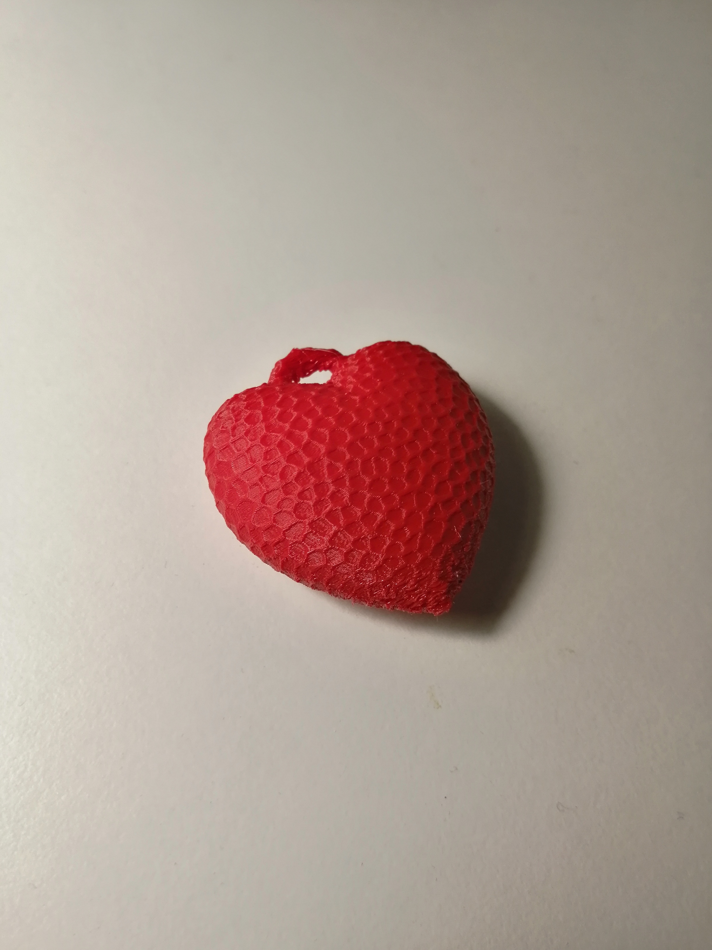 Voronoi Heart Keychain