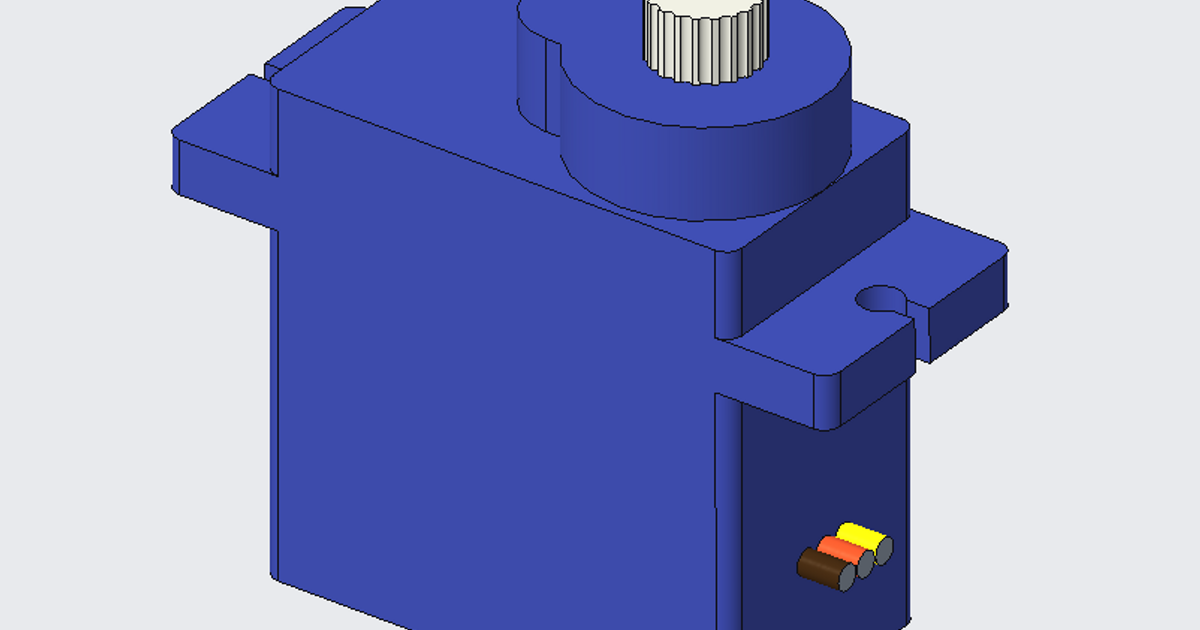 Micro Servo 3D Model (STP) by Ludvig Broomé Download free STL model