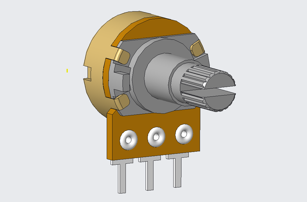 Potentiometer 3D Model (STP) por Ludvig Broomé Descargar modelo STL