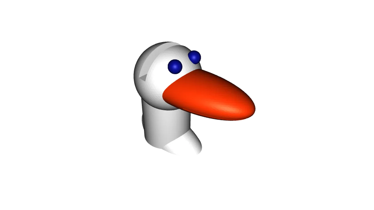 duck glasses holder by Gabriels 3D models, Download free STL model