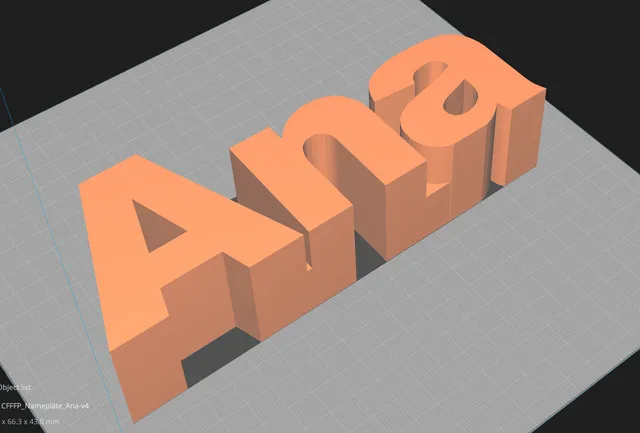 Ana Desk Nameplate // Scalable